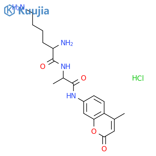L-Alaninamide,L-lysyl-N-(4-methyl-2-oxo-2H-1-benzopyran-7-yl)-, dihydrochloride (9CI) structure