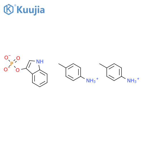 3-INDOXYL PHOSPHATE, DI-P-TOLUIDINIUM SALT structure