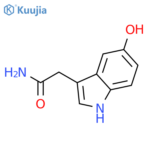 5-HYDROXYINDOLE-3-ACETAMIDE structure