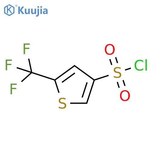 5-(trifluoromethyl)thiophene-3-sulfonyl chloride structure