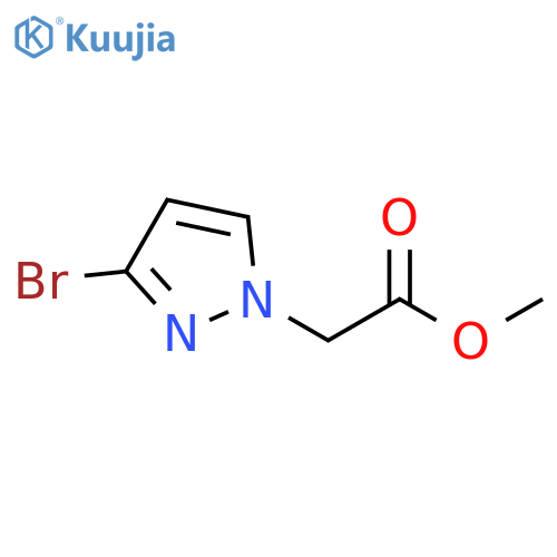 (3-Bromo-pyrazol-1-yl)-acetic acid methyl ester structure