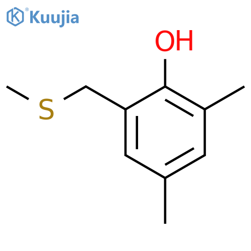 Phenol,2,4-dimethyl-6-[(methylthio)methyl]- structure