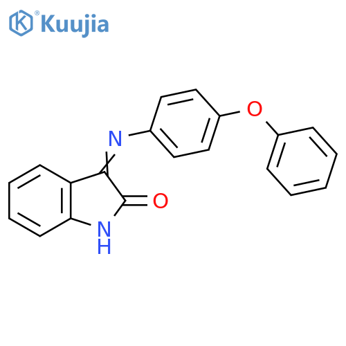 3-[(4-phenoxyphenyl)imino]-1,3-dihydro-2H-indol-2-one structure