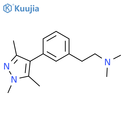 dimethyl-{2-[3-(1,3,5-trimethyl-1H-pyrazol-4-yl)-phenyl]-ethyl}-amine structure