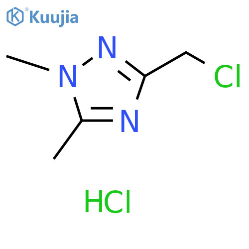 1H-1,2,4-Triazole, 3-(chloromethyl)-1,5-dimethyl-, hydrochloride (1:1) structure