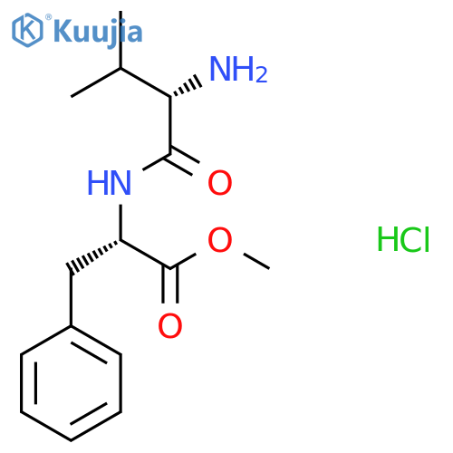 L-Phenylalanine, N-L-valyl-, methyl ester, monohydrochloride structure