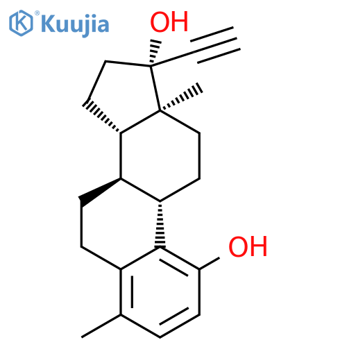1-Hydroxy-4-methyl-17-ethynyl-3-dehydroxyestradiol structure