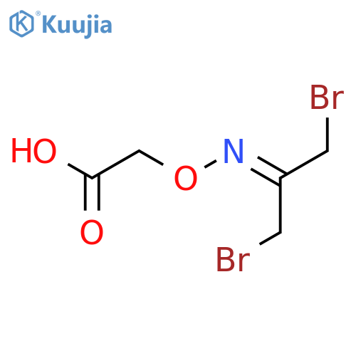 Acetic acid, [[[2-bromo-1-(bromomethyl)ethylidene]amino]oxy]- structure