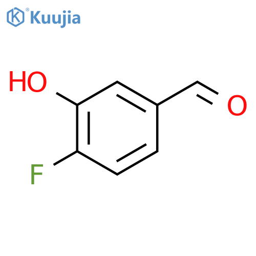 4-Fluoro-3-hydroxybenzaldehyde structure