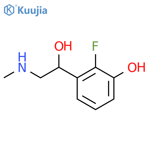 Benzenemethanol,2-fluoro-3-hydroxy-a-[(methylamino)methyl]- structure