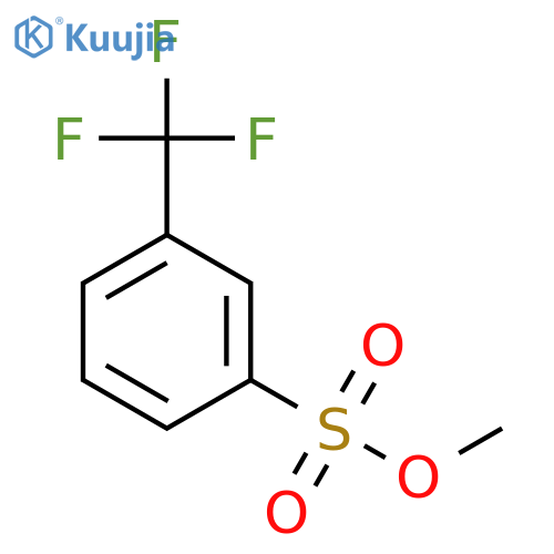 Benzenesulfonic acid, 3-(trifluoromethyl)-, methyl ester structure