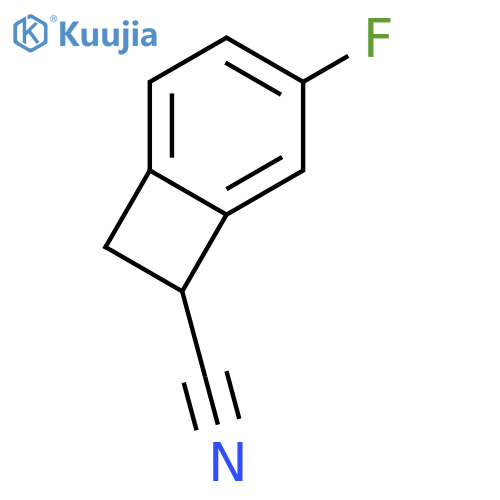 4-Fluorobicyclo4.2.0octa-1,3,5-triene-7-carbonitrile structure