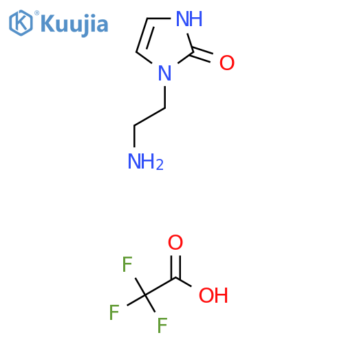 1-(2-Aminoethyl)-2,3-dihydro-1H-imidazol-2-one, trifluoroacetic acid structure