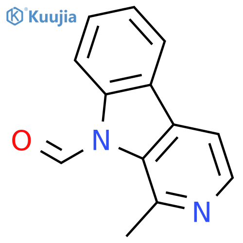9H-Pyrido[3,4-b]indole-9-carboxaldehyde, 1-methyl- structure