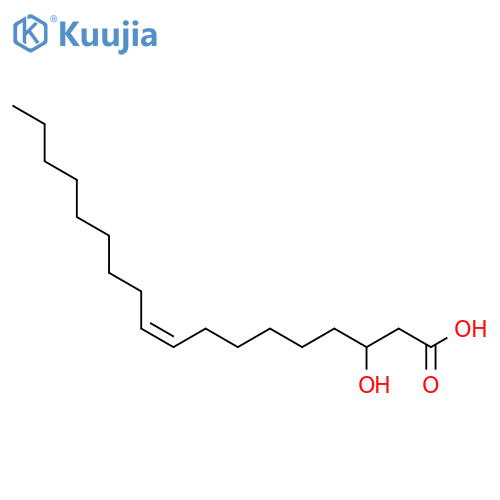 (Z)-3-Hydroxy-9-octadecenoic Acid structure