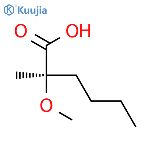 Hexanoic acid, 2-methoxy-2-methyl-, (R)- structure