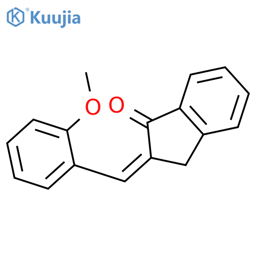 1H-Inden-1-one, 2,3-dihydro-2-[(2-methoxyphenyl)methylene]-, (E)- structure