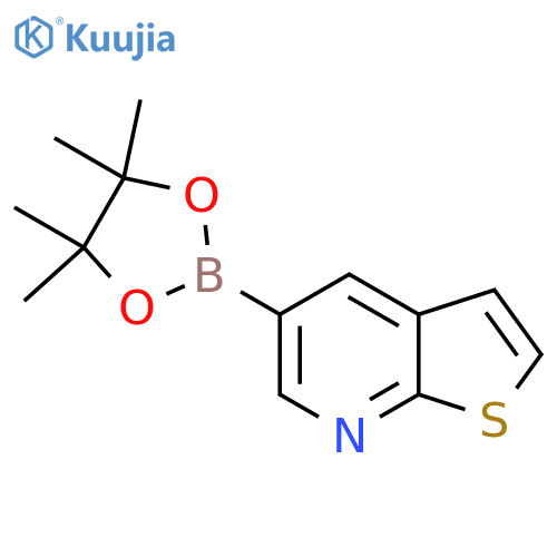 5-(4,4,5,5-Tetramethyl-1,3,2-dioxaborolan-2-yl)thieno2,3-bpyridine structure