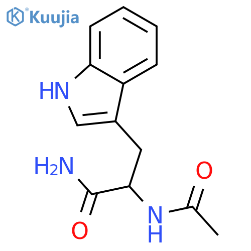 1H-Indole-3-propanamide, a-(acetylamino)- structure