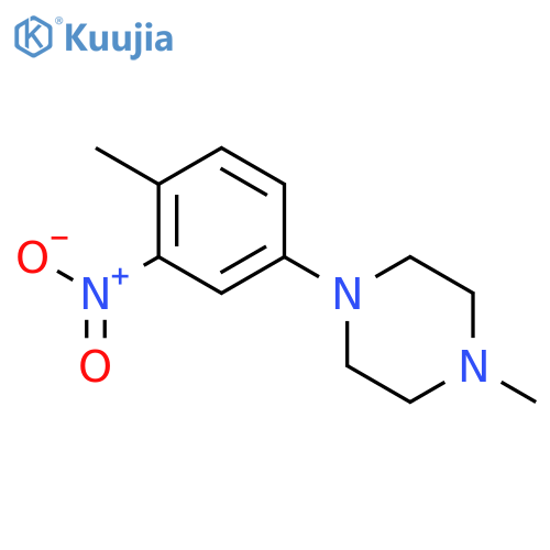1-methyl-4-(4-methyl-3-nitrophenyl)-Piperazine structure