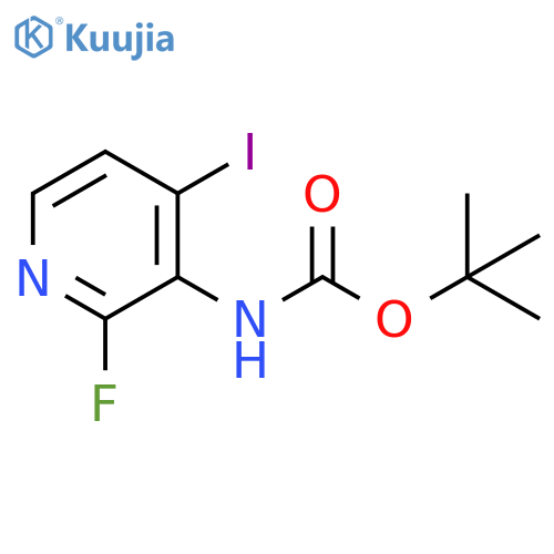 Carbamic acid, N-(2-fluoro-4-iodo-3-pyridinyl)-, 1,1-dimethylethyl ester structure