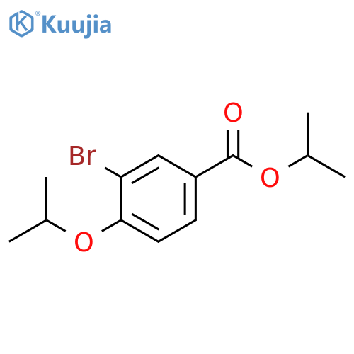 Benzoic acid, 3-bromo-4-(1-methylethoxy)-, 1-methylethyl ester structure