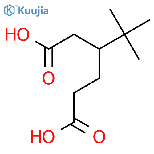 3-(tert-Butyl)hexanedioic acid structure
