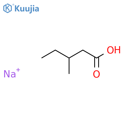 sodium 3-methylpentanoate structure