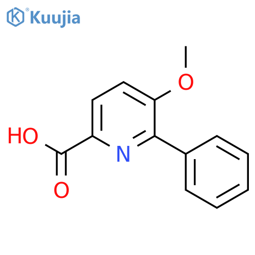 3-Methoxy-2-phenyl-6-pyridinecarboxylic acid structure