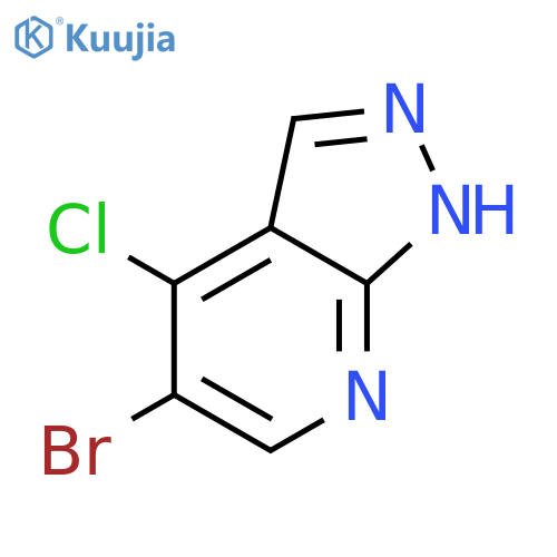 5-Bromo-4-chloro-1H-pyrazolo[3,4-b]pyridine structure
