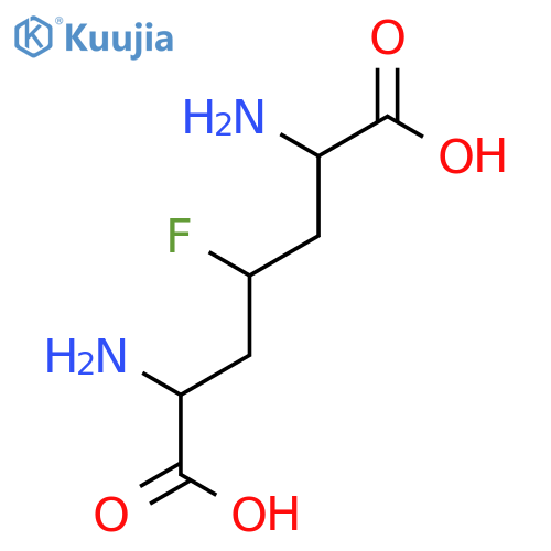 Heptanedioic acid, 2,6-diamino-4-fluoro- structure