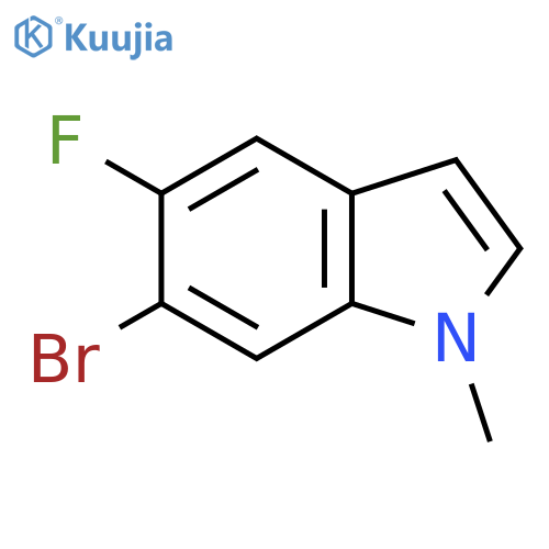 6-Bromo-5-fluoro-1-methyl-1H-indole structure