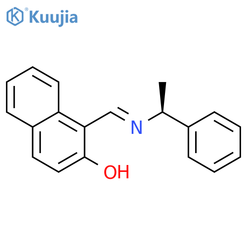 2-Naphthalenol, 1-[[[(1S)-1-phenylethyl]imino]methyl]- structure