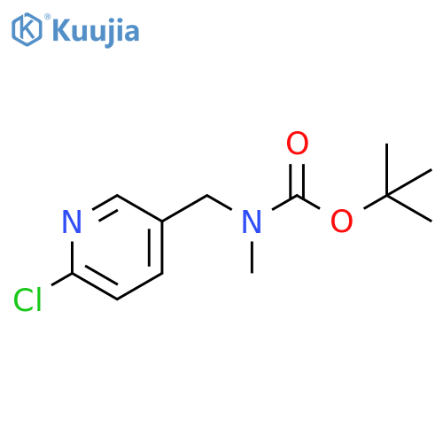 tert-butyl-((6-chloropyridin-3-yl)methyl)(methyl)carbamate structure