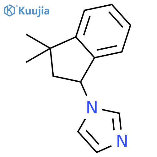 1-(2,3-dihydro-3,3-dimethyl-1H-inden-1-yl)-1H-Imidazole structure