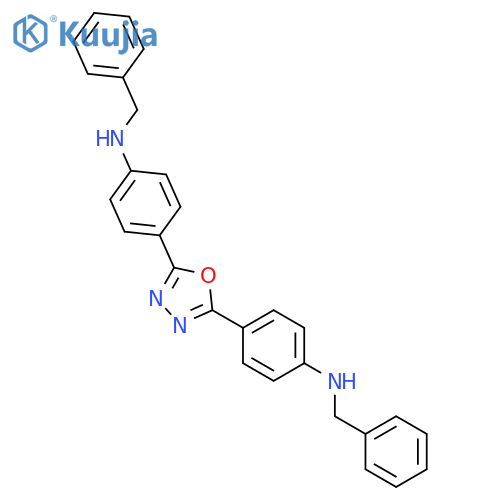 4,4'-(1,3,4-Oxadiazole-2,5-diyl)bis(N-benzylaniline) structure