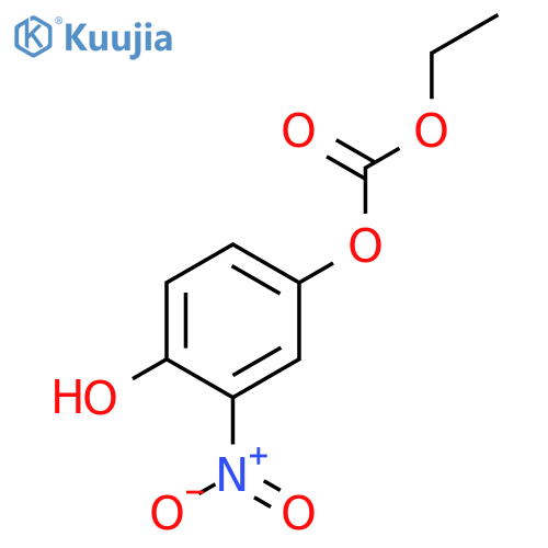 Carbonic acid, ethyl 4-hydroxy-3-nitrophenyl ester structure
