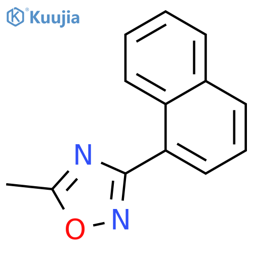 1,2,4-Oxadiazole, 5-methyl-3-(1-naphthalenyl)- structure