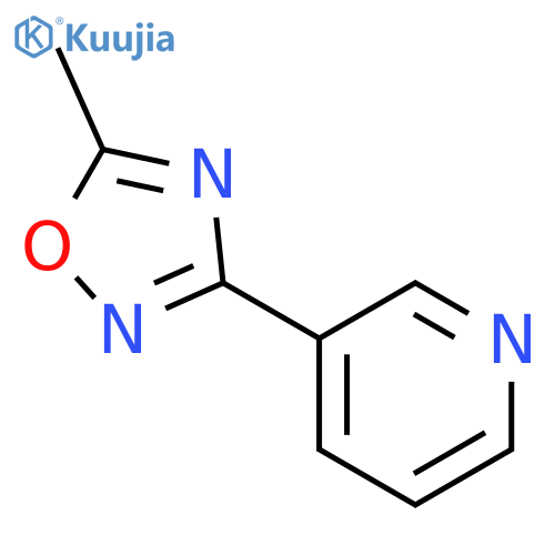 Pyridine,3-(5-methyl-1,2,4-oxadiazol-3-yl)- structure