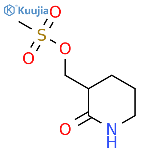 (2-Oxopiperidin-3-yl)methyl Methanesulfonate structure