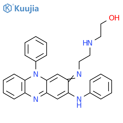 Ethanol,2-[[2-[[10-phenyl-3-(phenylamino)-2(10H)-phenazinylidene]amino]ethyl]amino]- structure