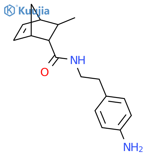 Bicyclo[2.2.1]hept-5-ene-2-carboxamide, N-[2-(4-aminophenyl)ethyl]-3-methyl-, (1R,2R,3S,4S)-rel- structure