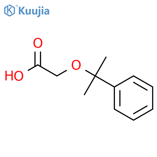 2-[(2-phenylpropan-2-yl)oxy]acetic acid structure