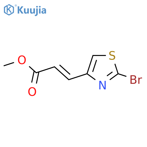 methyl (2E)-3-(2-bromo-1,3-thiazol-4-yl)prop-2-enoate structure