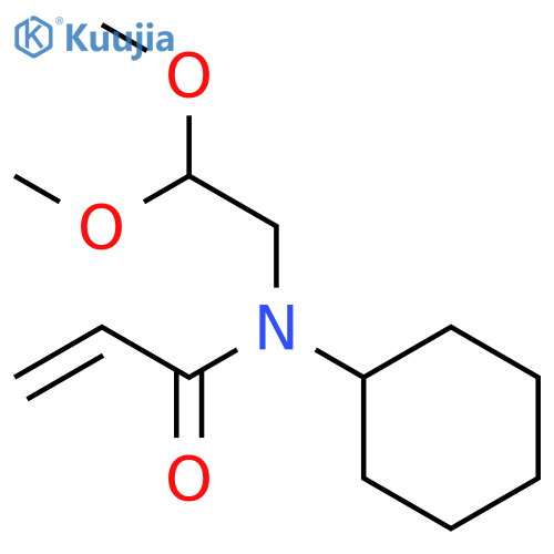 N-Cyclohexyl-N-(2,2-dimethoxyethyl)acrylamide structure