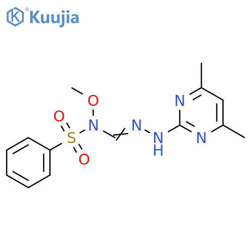 Benzenesulfonamide,N-[[(4,6-dimethyl-2-pyrimidinyl)amino]iminomethyl]-N-methoxy- structure