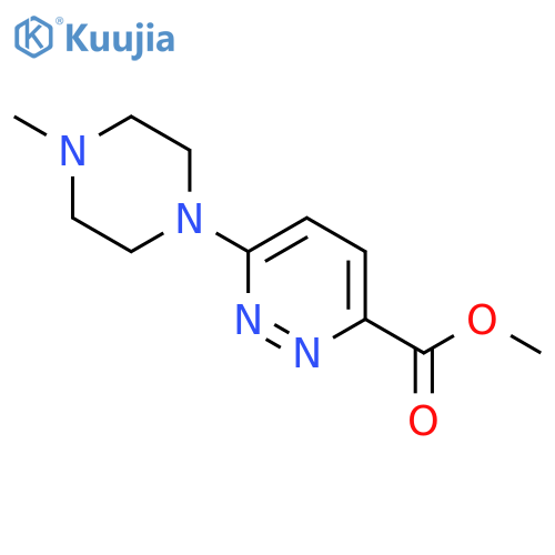 methyl 6-(4-methylpiperazin-1-yl)pyridazine-3-carboxylate structure