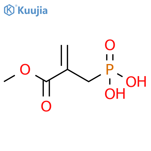 (3-methoxy-2-methylidene-3-oxopropyl)phosphonic acid structure
