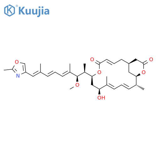 (1R,3E,7S,9S,10E,12E,14R,15R)-9-Hydroxy-7-[(2S,3R,4E,6E,8E)-3-methoxy-4,8-dimethyl-9-(2-methyl-1,3-oxazol-4-yl)nona-4,6,8-trien-2-yl]-10,14-dimethyl-6,16-dioxabicyclo[13.3.1]nonadeca-3,10,12-triene-5,17-dione structure