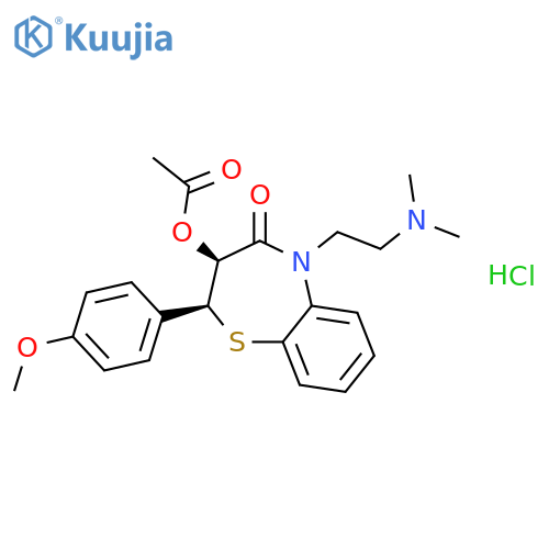 (2S-trans)-Diltiazem Hydrochloride structure